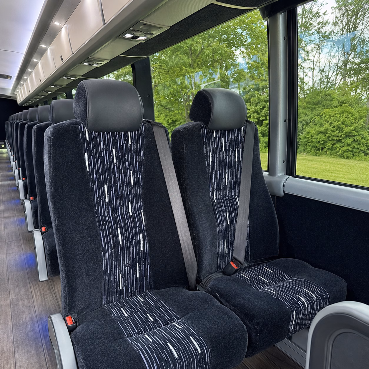 monterey park charter bus interior